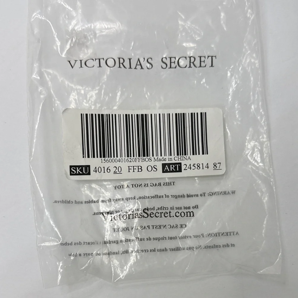 Victoria's Secret Gray Fingerless Gloves with Embellishments
